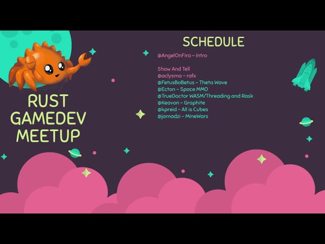 Rust Gamedev Meetup #4: April 2021