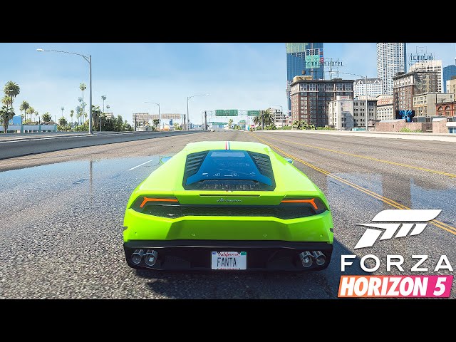 Forza Horizon 5 Graphics 🔥 2014 Lamborghini Huracan LP610-4 RTX 2080 Ti & i9 10980XE - GTA 5 PC Mod