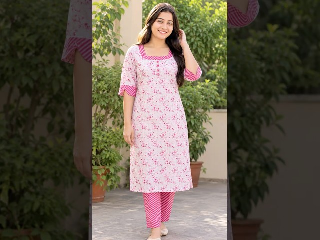 Simple Kurti Design with Beautiful Neck & Sleeve Design | Easy Suit Design | Latest Kurti Design