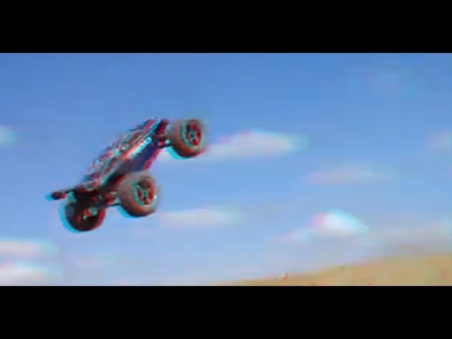 2013 November 16 Saturday, RC cars on half pipes in alien city (3D)