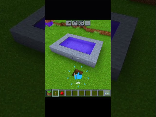 on/off swimming pool in Minecraft #minecraft #shots #trending #trendingshorts #satisfying #tutorial