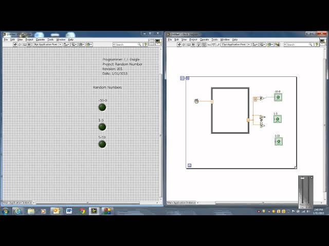 LabVIEW Random Number Demo (ELTT1240)