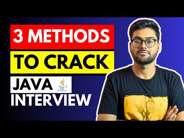 3 Methods to CRACK Java Interview 2026 | Java Interview Books | Interview tips
