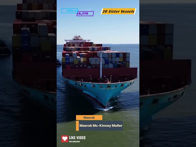 Container Ships - Maersk Mc-Kinney Moller #shipping #sailor #cadet #ship
