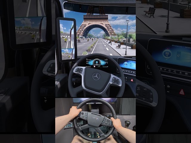 🗼 Eiffel Tower in ETS2 😱 #shorts #ets2 #eurotrucksimulator