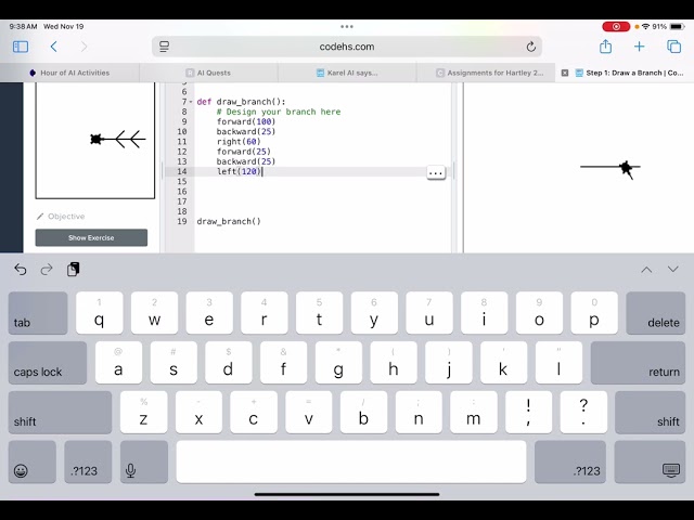 Snowflake Part 1 - CodeHS