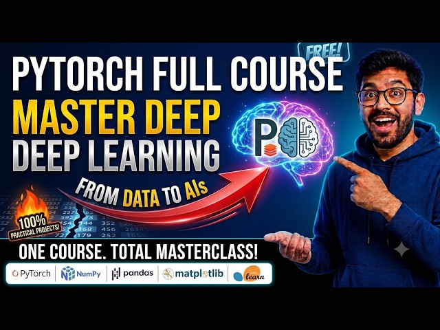 Learn PyTorch by Building 8 AI Projects | Deep Learning Full Course