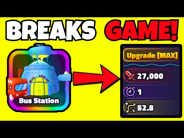 We make BUS STATION OP in SpongeBob Tower Defense!