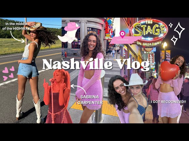 Nashville Travel Vlog! WE DROVE 9 HOURS FOR SABRINA :)