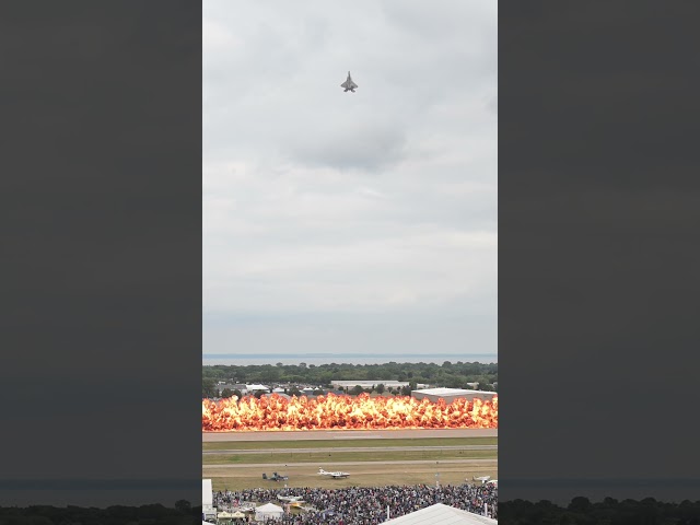 F-22 Raptor and Wall of Fire at AirVenture 2026