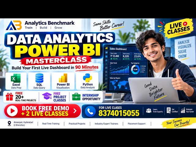Data Analytics Course in Hyderabad |Data Analyst Training| Excel +Power BI + SQL+Gen AI - 8374015055