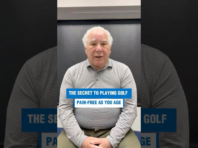 The Secret to Playing Golf Pain-Free as You Age #shorts