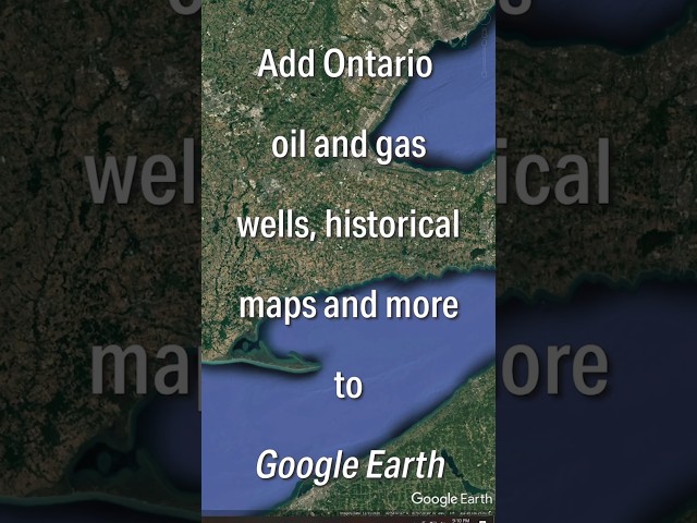 Add Ontario Oil and Gas Wells to Google Earth