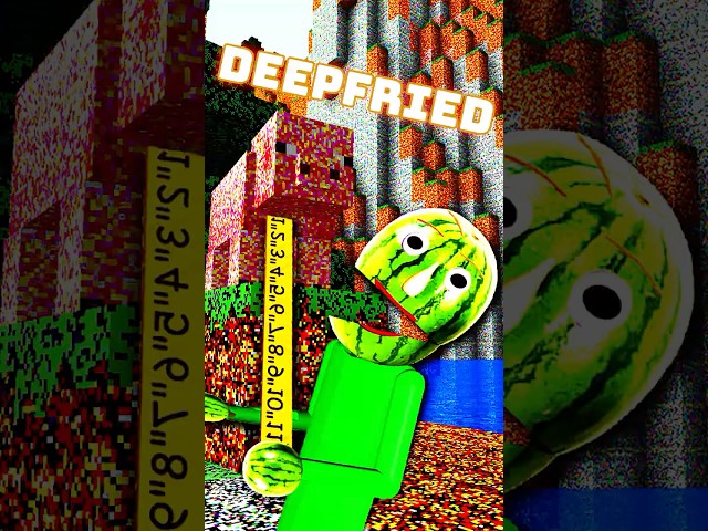 A COMPLETELY NORMAL PLAYTHOUGH OF MINECRAFT #minecraft #funny #deepfried #melon #twitch