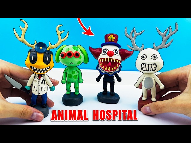 I Made ANOMALY Characters from Animal Hospital Roblox with Clay