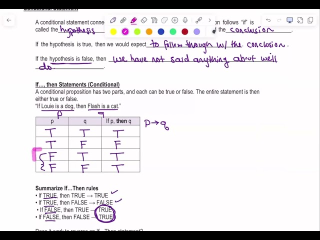 Conditional Statements