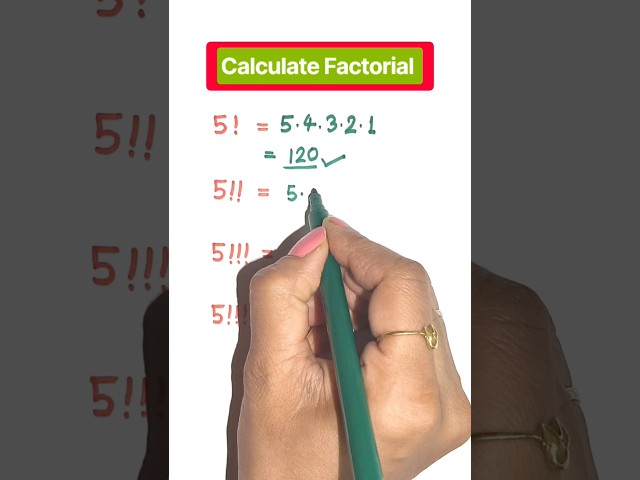 Important double and triple factorial math notes ✍️📚Easy Math trick #maths #viral #education #shorts