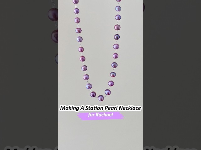 Affordable Natural Purple Pearl Necklace- Custom Summer Jewelry ✨