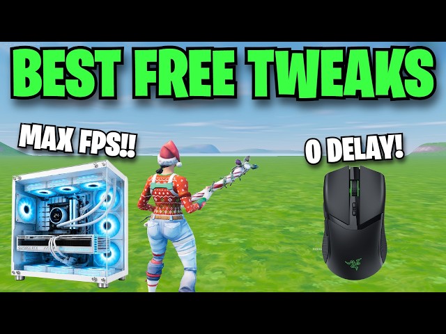 BEST FREE Windows Tweaks to BOOST FPS in 2026! (0 Cost + Lower Input Delay)