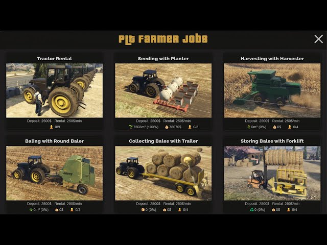 PLT Farmer Jobs v2 | Realistic Harvesting System for FiveM | #FiveM #FivemScript #esx #qbcore