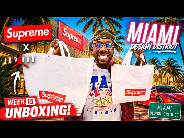 SUPREME WEEK 15 JORDAN COLLAB HAUL UNBOXING