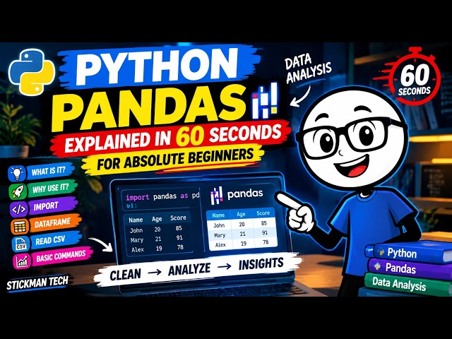 Python Pandas Explained in 60 Seconds for Absolute Beginners
