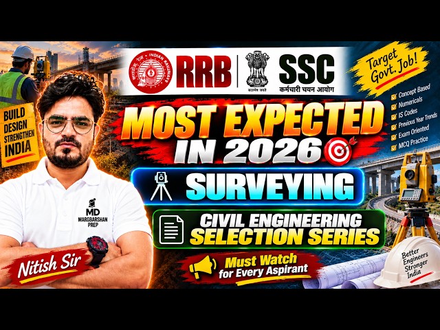 Surveying | Civil Engineering | Selection Series | RRB JE PYQ | SSC JE PYQ