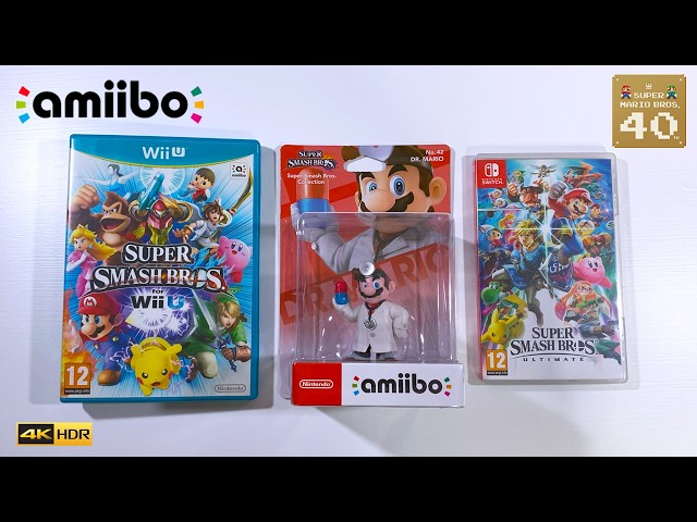 40 Days of Mario Tribute! Day 9: amiibo Dr. Mario Unboxing (Super Mario Bros. 40th Anniversary)