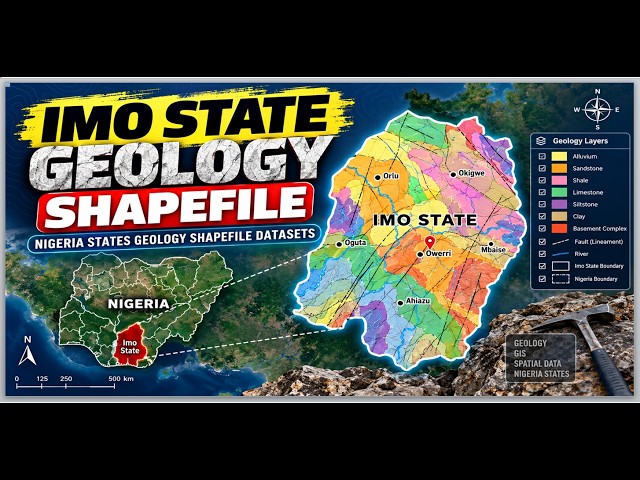 Geology Shapefile of Imo State: Nigeria States Geology Shapefile Datasets