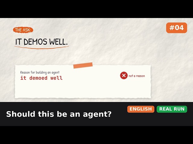 #4 · When Should You Build an AI Agent? The 4-Question Test | Agentic AI Course