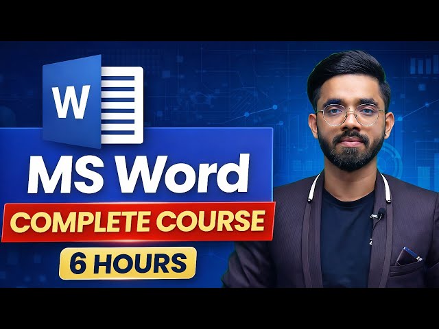MS Word Complete Course in Hindi | Basic to Advanced | Full 6 Hours Training for Job & Office