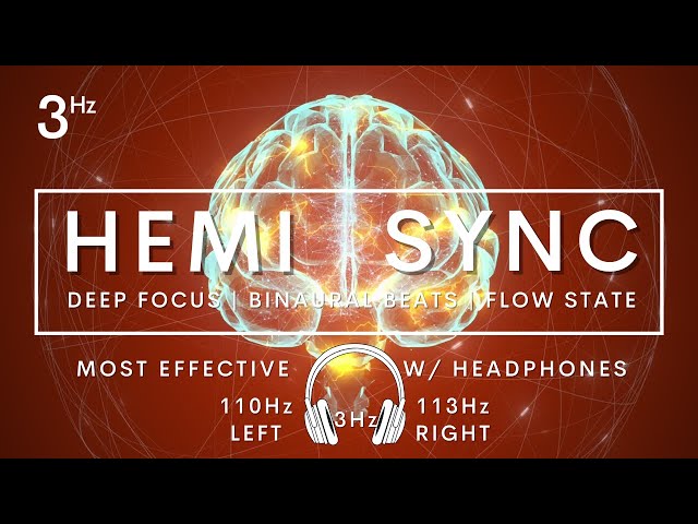 HEMI SYNC FLOW STATE DELTA 3HZ BINAURAL BEATS #flowstate #hemisync #3hz #binaural