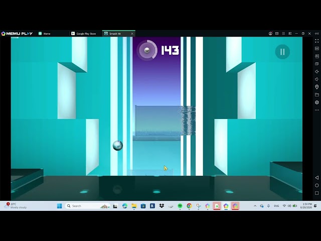 My First Screen Recording on Laptop (First time) / Smash Hit on Laptop Gameplay
