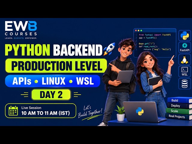 Production-Level Python Backend Development | APIs, Modular Code, Linux & WSL |