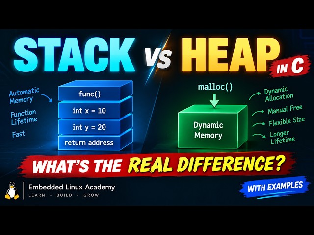 Stack vs Heap in C | What's the REAL Difference?