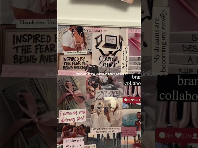 Vision Board 2026 #2026 #uk #visionboard