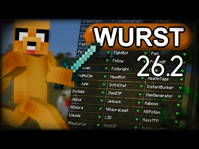 Download: Wurst Hacked Client 26.2 | Minecraft Java Edition
