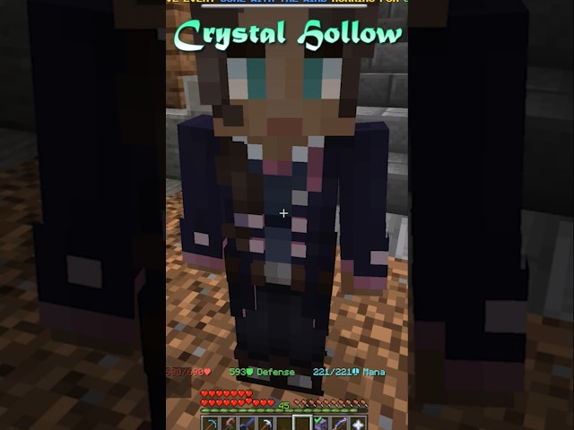 Hypixel  crystal hollow unlock #minecraft #minecraftshorts