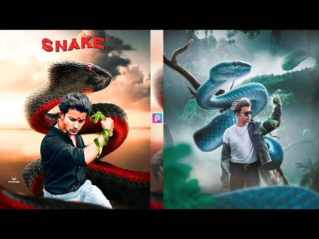 Snake Concept Photo Editing Tutorial | Manipulation Creative Editing PicsArt & Lightroom Mobile