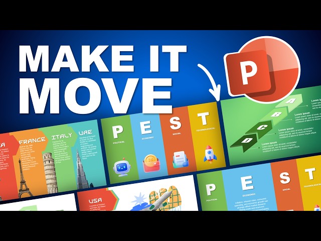 3 AMAZING PowerPoint ANIMATIONS You Need to Try! 🤩
