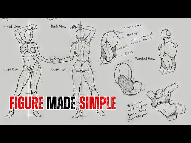 How to Draw the Human Figure Using Simple Shapes | Figure Drawing for Beginners