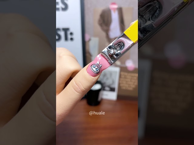 Cute labubu gel nail stickers#shorts #nailart #gelnail #asmr #fyp #labubu