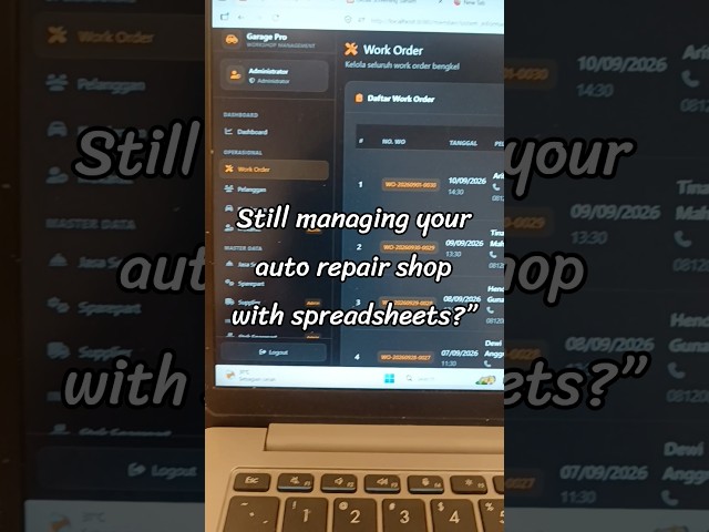 I Built a Complete Auto Repair Shop Management System with PHP & MySQL