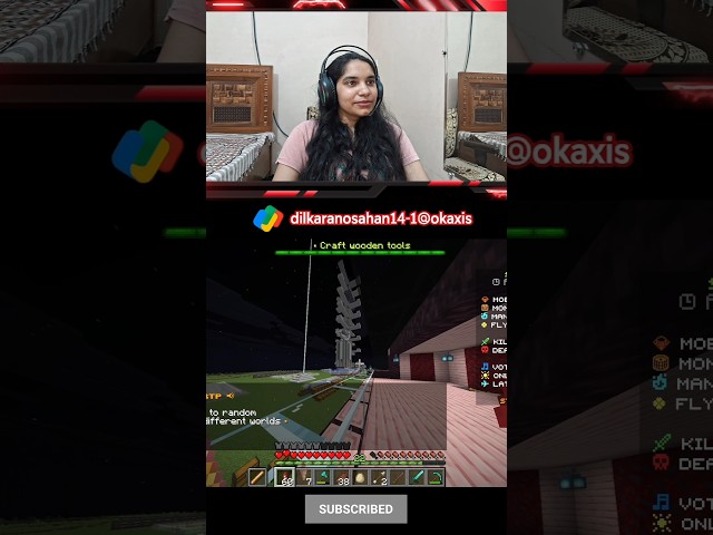Found Pink Cherry 🌸 Blossom House 🏠 in Minecraft Game 🎮 LIVE #minecraft #game #gaming #reaction