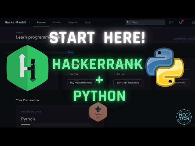 HackerRank Python Tutorial for Beginners | Start Solving Problems NOW!