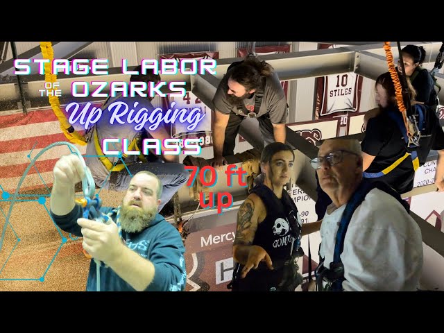 Up Rigging Classes | GSB Arena |  working 70ft up