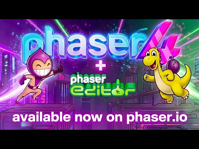 🎆 Phaser 4 Is Here! 🎂 | New Renderer, GPU Sprites, Filters & More ⚡️🌈✨ | Full Overview