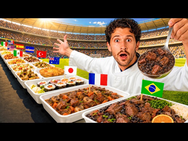 Provei a comida típica de TODOS os países da Copa do Mundo!