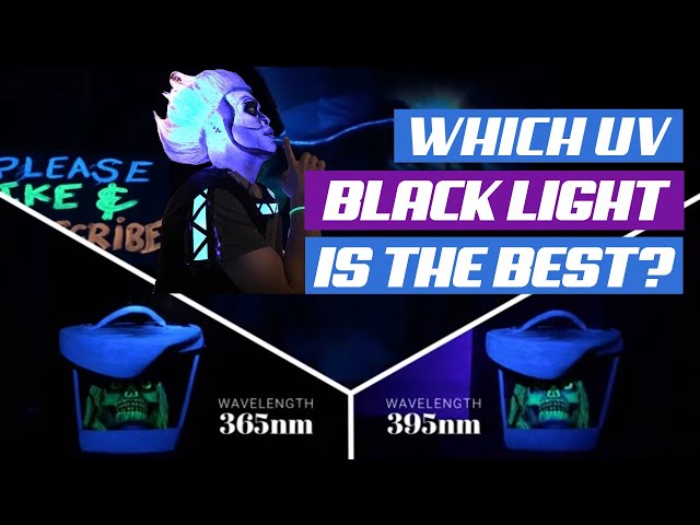 Difference between 365nm and 395nm UV Black Light Flashlights Explained