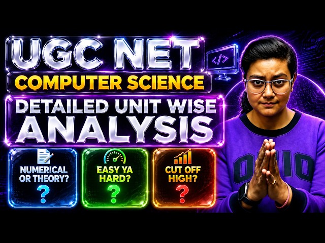 UGC NET COMPUTER SCIENCE ANALYSIS ✅ EASY YA HARD? CUT OFF HIGH? 😱